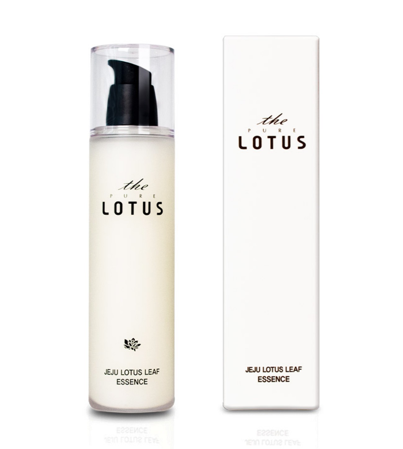 Jeju Lotus Leaf Essence con caja.