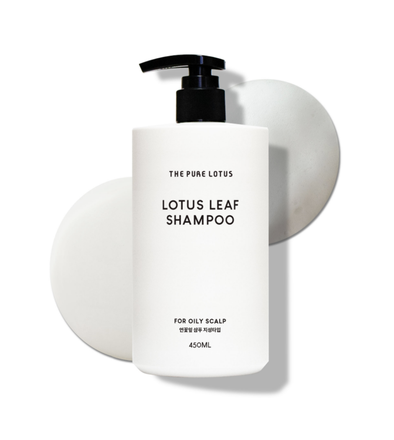 Lotus Leaf Shampoo for Oily Scalp con textura.