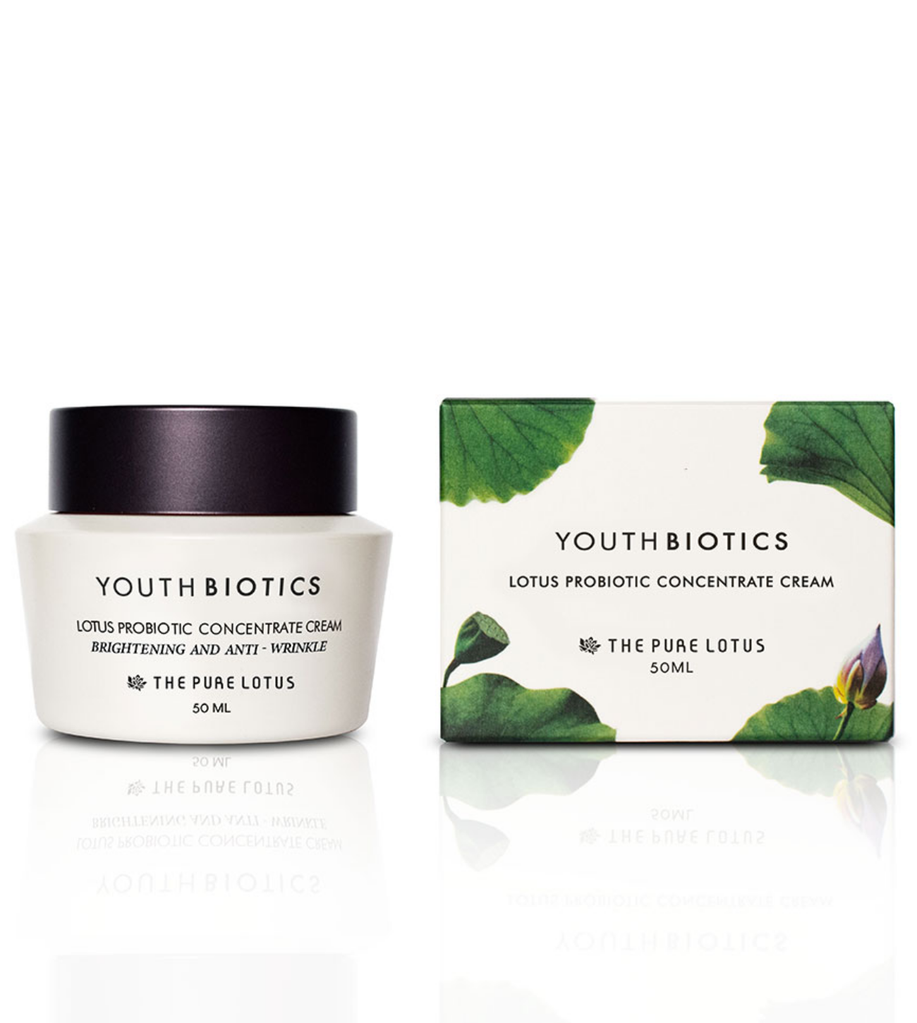 Lotus probiotic Concentrate Cream con caja.
