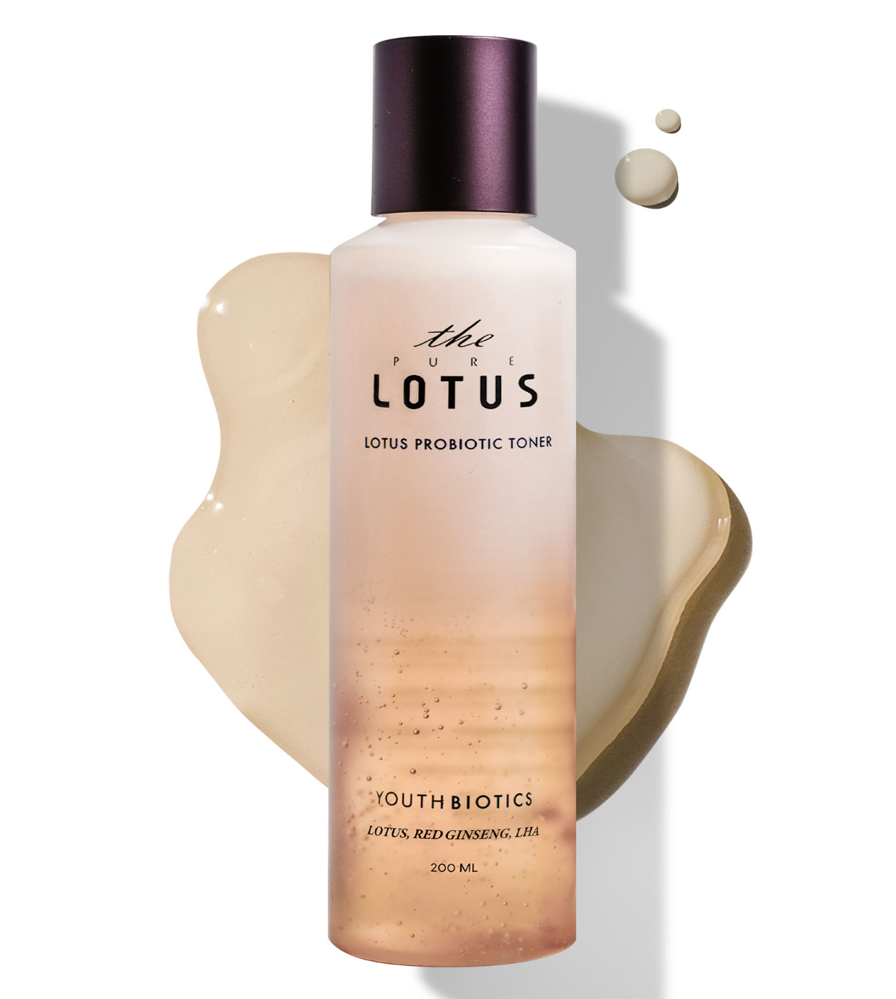 Lotus Probiotic Toner con textura.