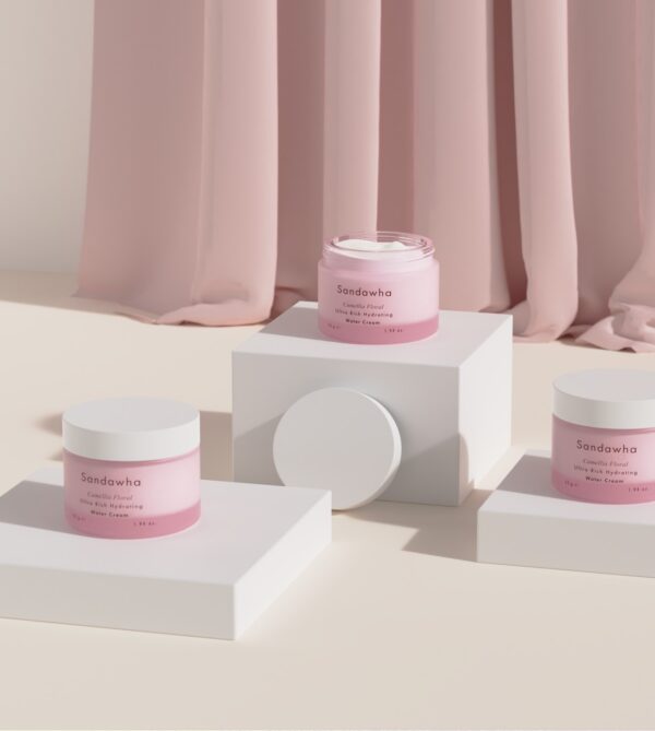 Camellia Floral Ultra Rich Hydrating Water Cream con cortina
