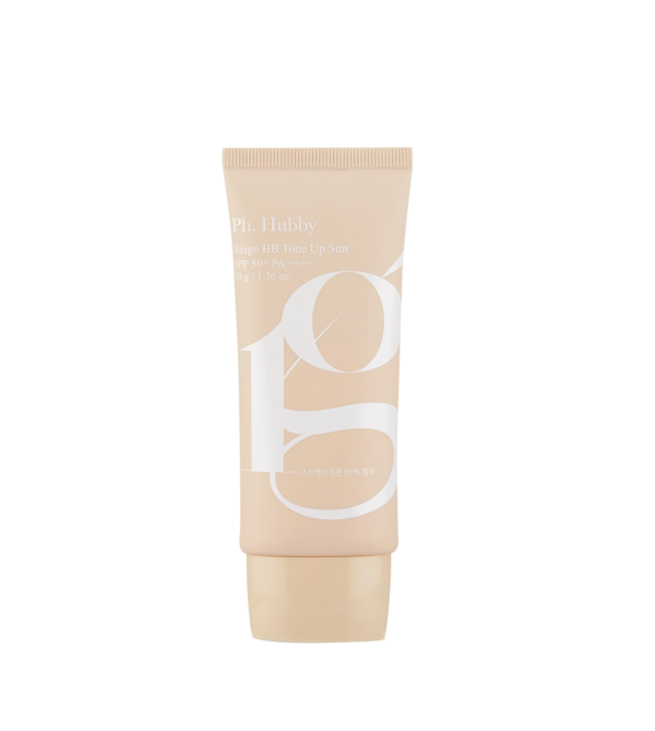 Beige BB Tone Up Sun protector solar.