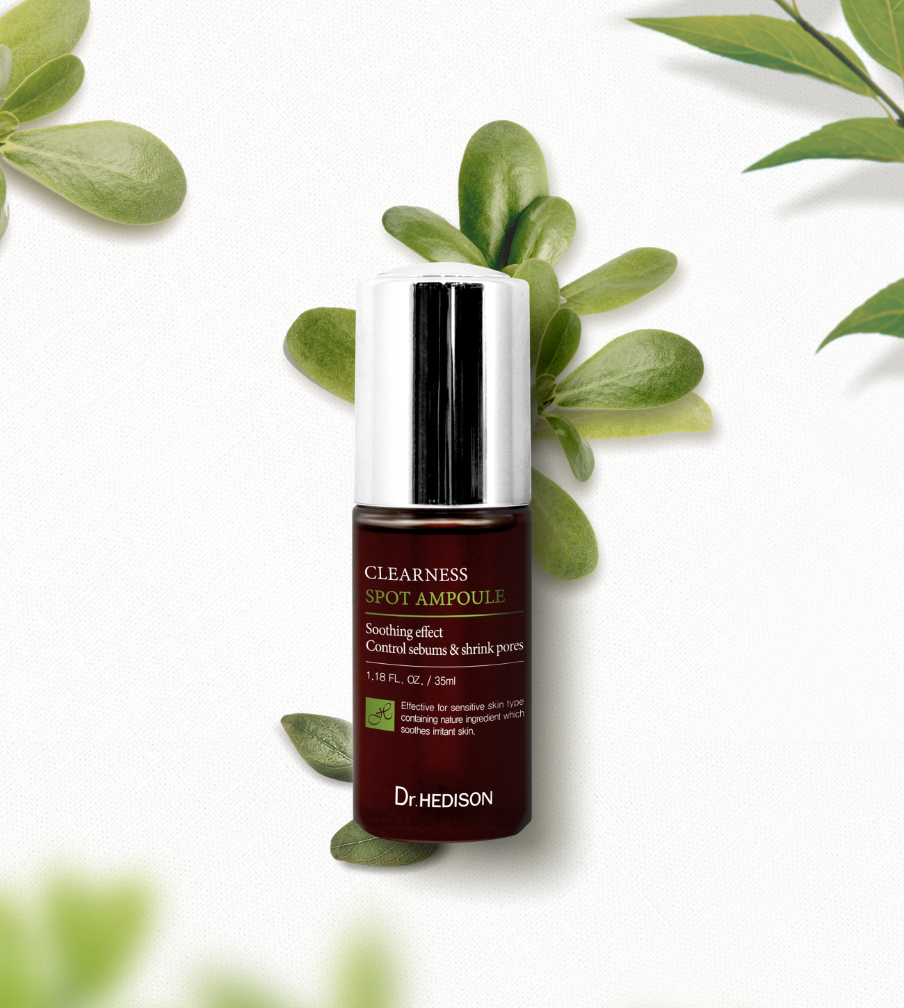 Clearness Spot Ampoule con plantas.