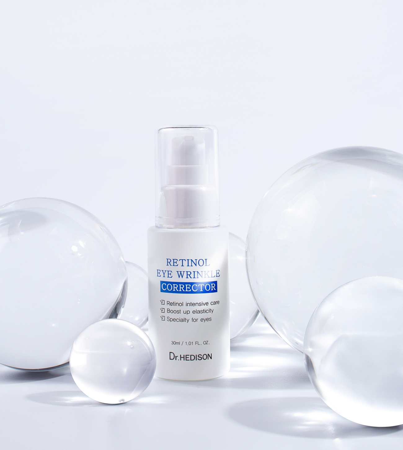 Retinol Eye Wrinkle Corrector con bolas.